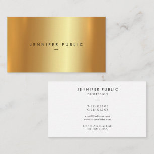 Berufliche elegante moderne Template-Imitate Gold Visitenkarte