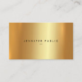 Berufliche elegante moderne Template-Imitate Gold Visitenkarte (Vorderseite)