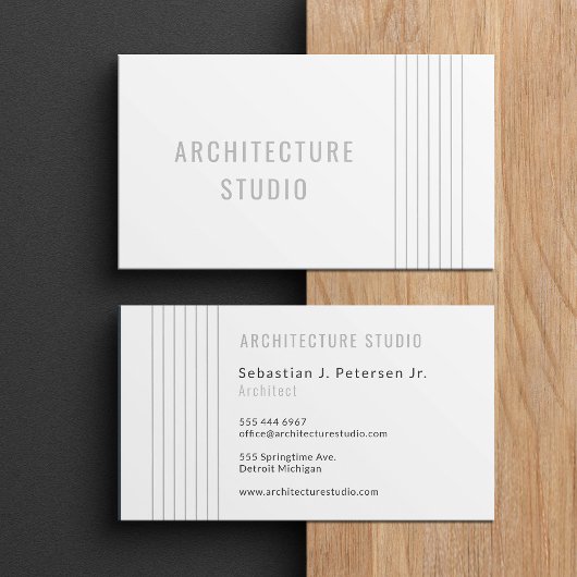 Berufliche, elegante, moderne Typografie Visitenkarte