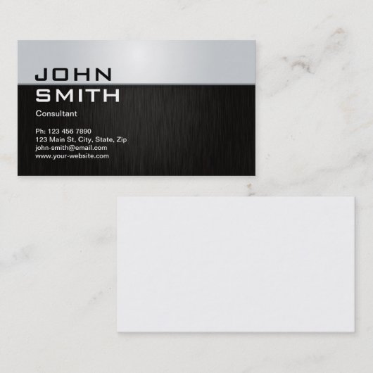 Berufliche elegante moderne visitenkarte (Vorne/Hinten)