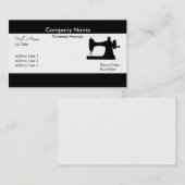 Berufliche elegante, moderne, weiße Nähmaschine Visitenkarte (Vorne/Hinten)