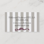 Berufliche, elegante Pantoletten Visitenkarte (Rückseite)