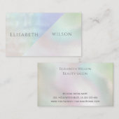 Berufliche, elegante Perlholografie Visitenkarte (Vorne/Hinten)