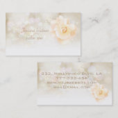 Berufliche elegante Rose Visitenkarte (Vorne/Hinten)