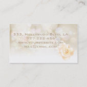 Berufliche elegante Rose Visitenkarte (Rückseite)