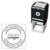 Berufliche Elegante Rücksendeadresse Permastempel (Beispiel)