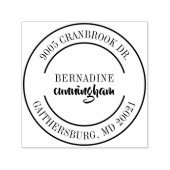 Berufliche Elegante Rücksendeadresse Permastempel (Design)