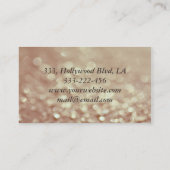 Berufliche elegante, schicke Bokeh-Orchidee Visitenkarte (Rückseite)