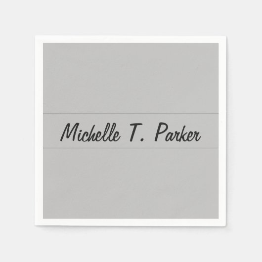 Berufliche elegante schlicht-minimalistische Kalli Serviette (Vorderseite)