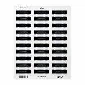 Berufliche elegante Schwarz-Silber-Vorlage Moderne (Vorne)