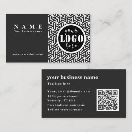 Berufliche, elegante schwarze Mesh Business Card Visitenkarte