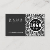 Berufliche, elegante schwarze Mesh Business Card Visitenkarte (Vorderseite)