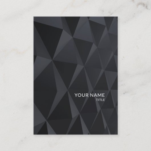 Berufliche Elegante Schwarze Moderne Technologie Visitenkarte (Vorderseite)