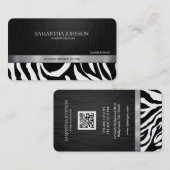 Berufliche elegante schwarze u. silberne visitenkarte (Vorne/Hinten)