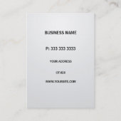 Berufliche elegante schwarzes Quadrat-moderne Visitenkarte (Rückseite)