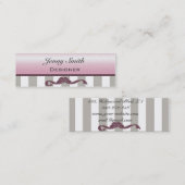 Berufliche, elegante Stipes bestechen durch modern Mini Visitenkarte (Vorne/Hinten)