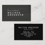 Berufliche elegante Tafel Visitenkarte (Vorne/Hinten)