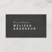 Berufliche elegante Tafel Visitenkarte (Vorderseite)