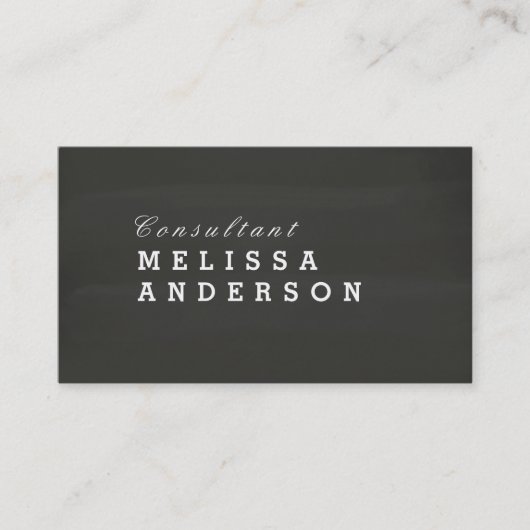 Berufliche elegante Tafel Visitenkarte (Vorderseite)