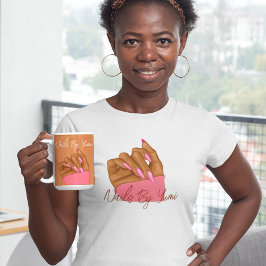 Berufliche Elegante Typografie Manicurist Uniform T-Shirt