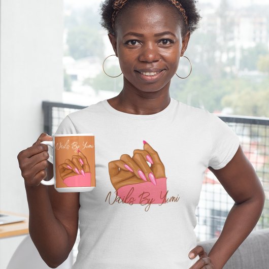 Berufliche Elegante Typografie Manicurist Uniform T-Shirt