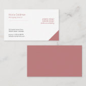 Berufliche, elegante und schlichte Dusche Visitenkarte (Vorne/Hinten)