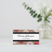 Berufliche elegante visitenkarte (Stehend Vorderseite)