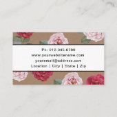 Berufliche elegante visitenkarte (Rückseite)