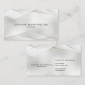Berufliche Elegante Winkel Facets Frostopal Visitenkarte (Vorne/Hinten)
