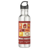 Berufliche elektrische Iconic Business Branding Edelstahlflasche (Vorderseite)