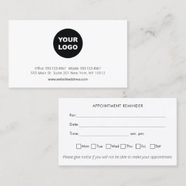 Berufliche Erinnerung für die Benennung von Logos  Visitenkarte