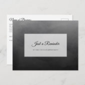 Berufliche Erinnerung für einfache schwarze Bestel Postkarte (Vorne/Hinten)