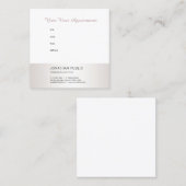 Berufliche Erinnerung für elegante Ernennung Terminkarte (Vorne/Hinten)