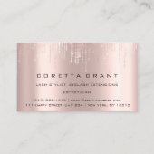 Berufliche Ernennung Erinnerung Schönheitssalon Visitenkarte (Rückseite)