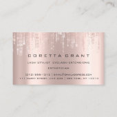 Berufliche Ernennung Erinnerung Schönheitssalon Visitenkarte (Rückseite)