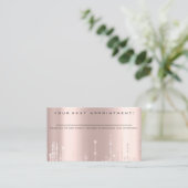 Berufliche Ernennung Erinnerung Schönheitssalon Visitenkarte (Stehend Vorderseite)