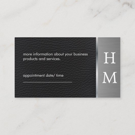 Berufliche Ernennung Terminkarte (Rückseite)