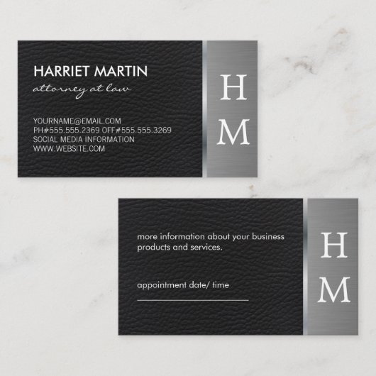 Berufliche Ernennung Terminkarte (Vorne/Hinten)