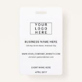 Berufliche Event-ID Lanyard Name-Tag-Foto Ausweis (Rückseite)