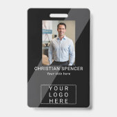 Berufliche Event-ID Lanyard Name-Tag-Foto Ausweis (Vorderseite)