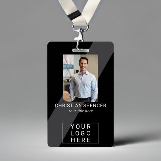 Berufliche Event-ID Lanyard Name-Tag-Foto Ausweis