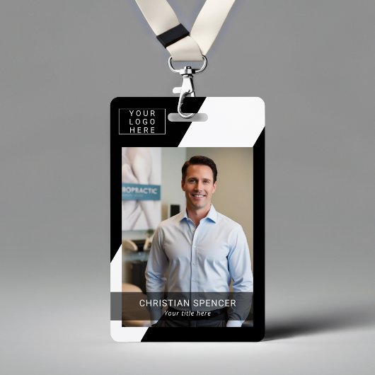 Berufliche Event-ID Lanyard Name-Tag-Foto Ausweis