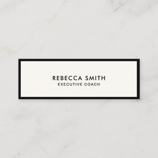 Berufliche Eyecatching kühne Elfenbeinmedien Mini Visitenkarte (Vorderseite)