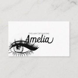 Berufliche Eyelash-Extensions & Mikroblading Visitenkarte