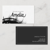 Berufliche Eyelash-Extensions & Mikroblading Visitenkarte (Vorne/Hinten)