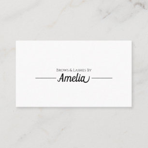 Berufliche Eyelash-Extensions & Mikroblading Visitenkarte