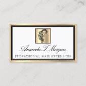 Berufliche Eyelash Haarverlängerung Brows Gold Lux Visitenkarte (Vorderseite)