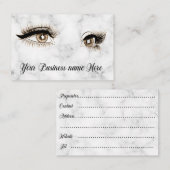 Berufliche Eyelasherweiterungs-Geschäftskarten Visitenkarte (Vorne/Hinten)