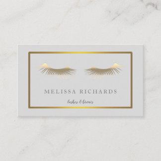 Berufliche Eyelashes Makeup Artist Black Visitenkarte