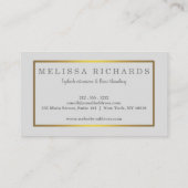 Berufliche Eyelashes Makeup Artist Black Visitenkarte (Rückseite)